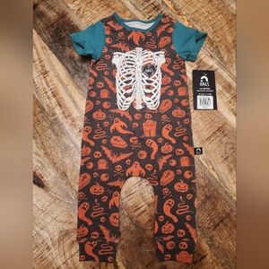 RAGS Skeleton Halloween Romper